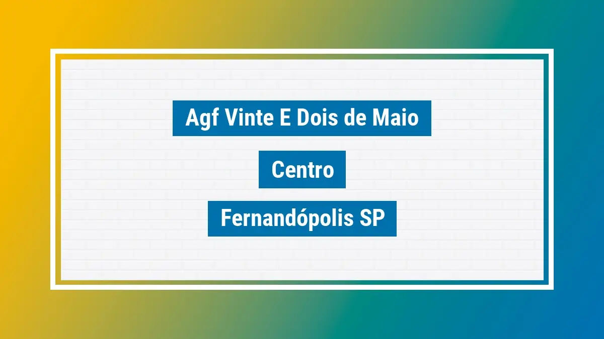 Imagem ilustrativa unidade de agência dos correios agf vinte e dois de maio centro fernandópolis sp