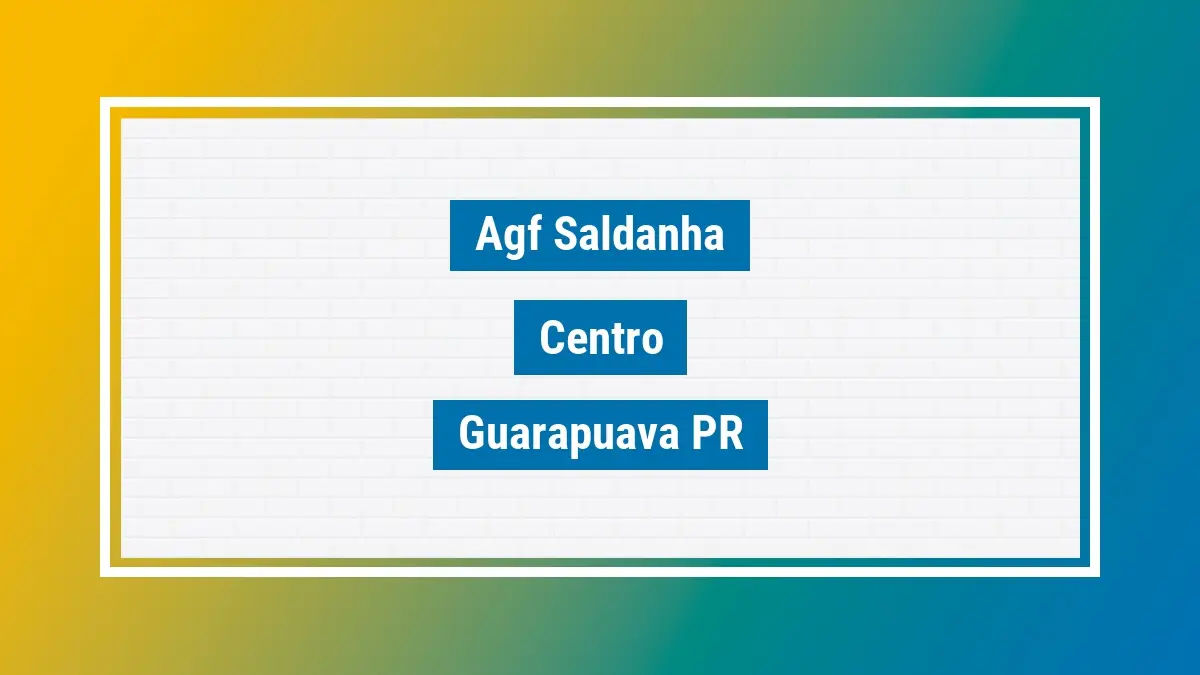 Imagem ilustrativa unidade de agência dos correios agf saldanha centro guarapuava pr