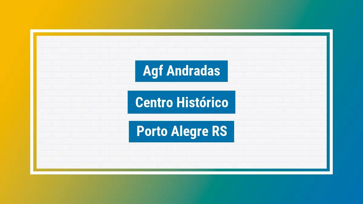 Imagem ilustrativa unidade de agência dos correios agf andradas centro histórico porto alegre rs