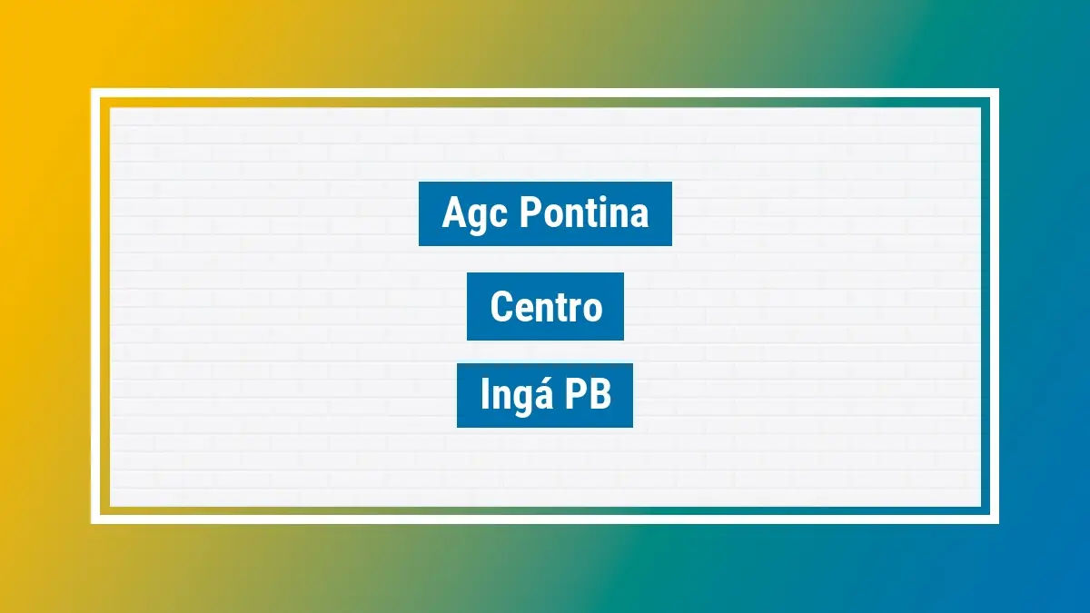 Imagem ilustrativa unidade de agência dos correios agc pontina centro ingá pb