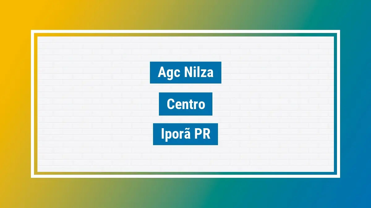 Imagem ilustrativa unidade de agência dos correios agc nilza centro iporã pr