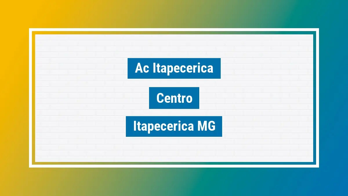Imagem ilustrativa unidade de agência dos correios ac itapecerica centro itapecerica mg