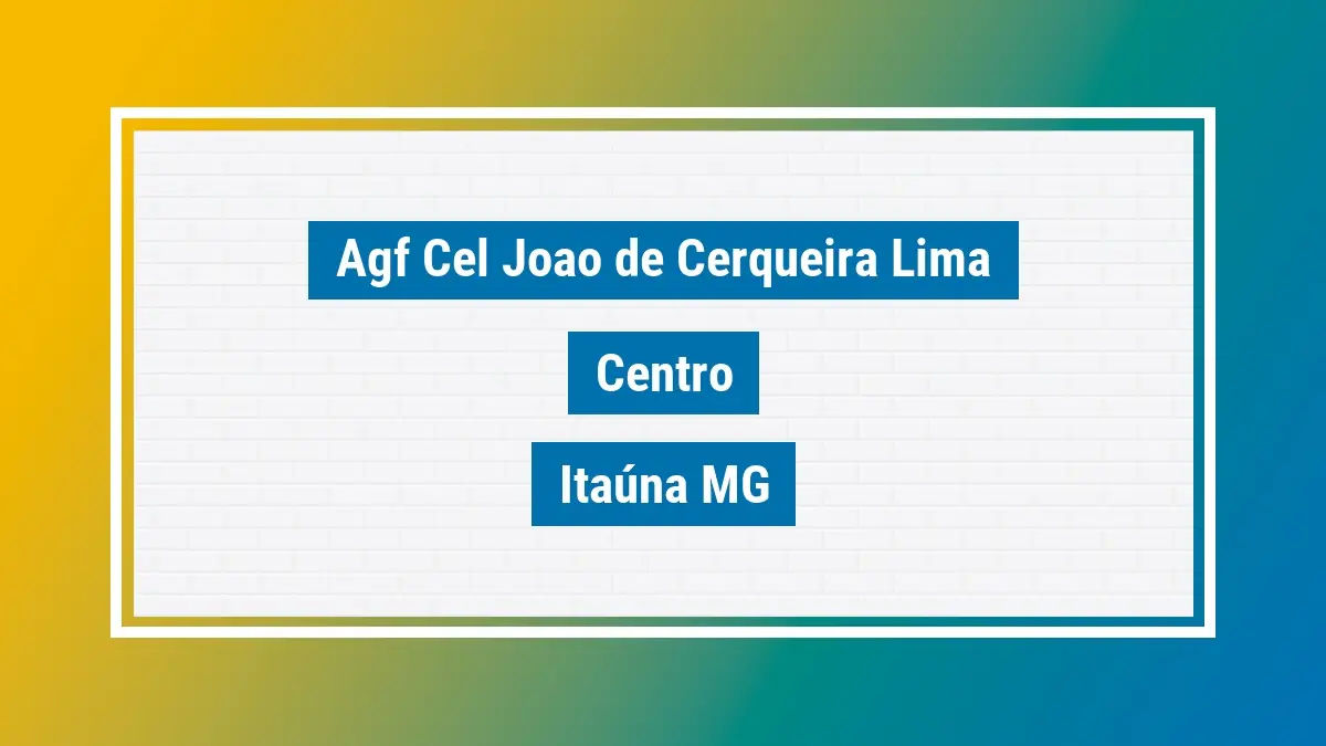 Imagem ilustrativa unidade de agência dos correios agf cel joao de cerqueira lima centro itaúna mg