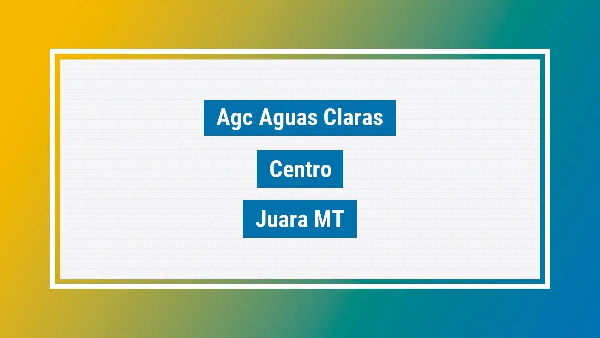 Imagem ilustrativa unidade de agência dos correios agc aguas claras centro juara mt