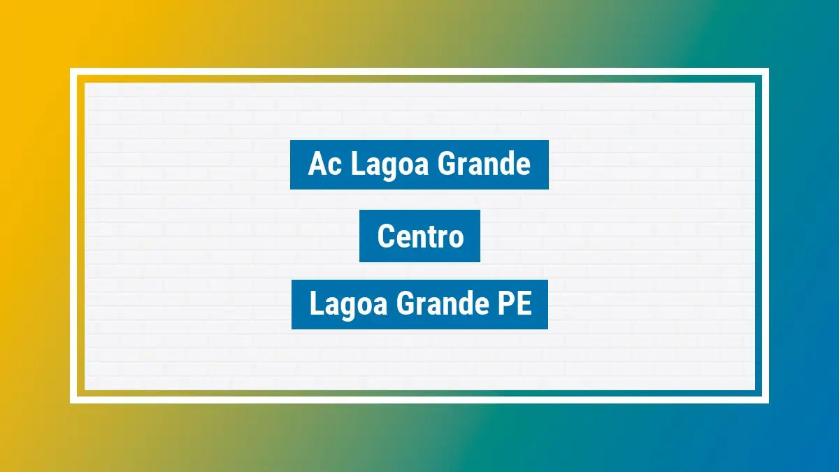 Imagem ilustrativa unidade de agência dos correios ac lagoa grande centro lagoa grande pe