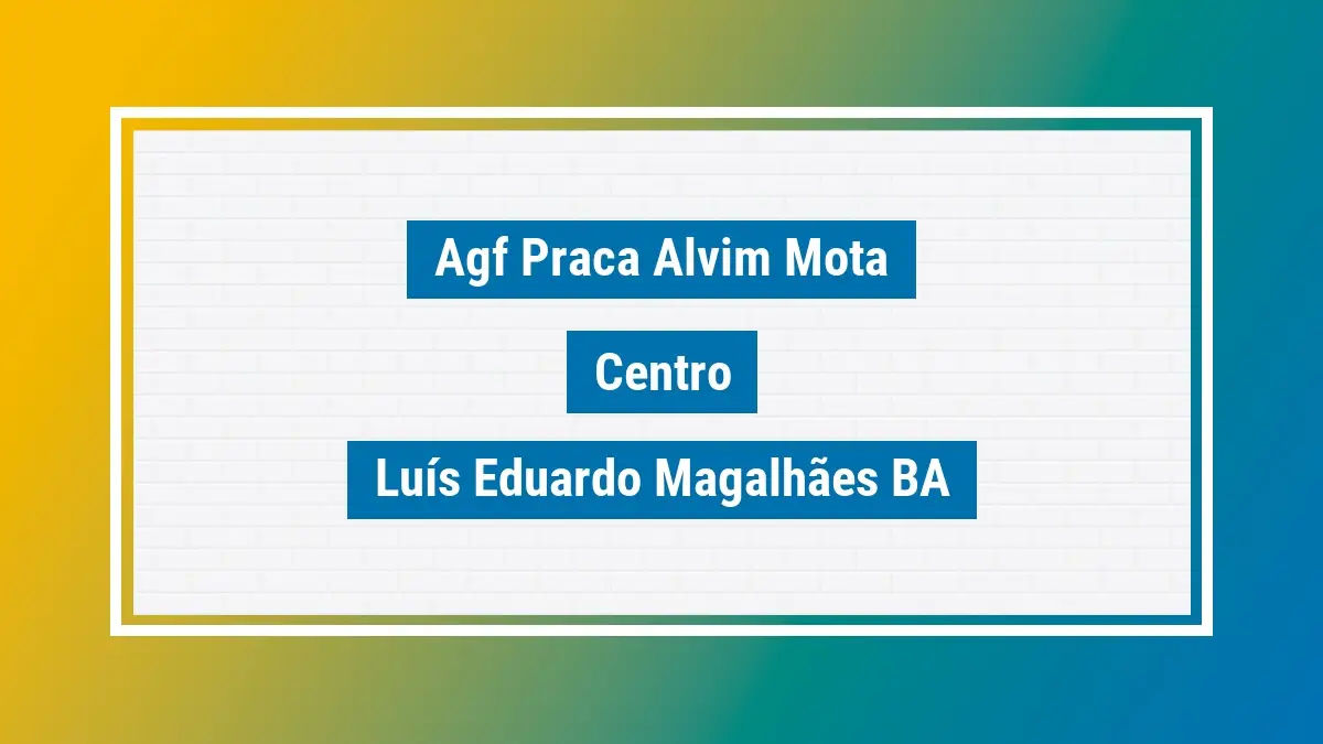 Imagem ilustrativa unidade de agência dos correios agf praca alvim mota centro luís eduardo magalhães ba