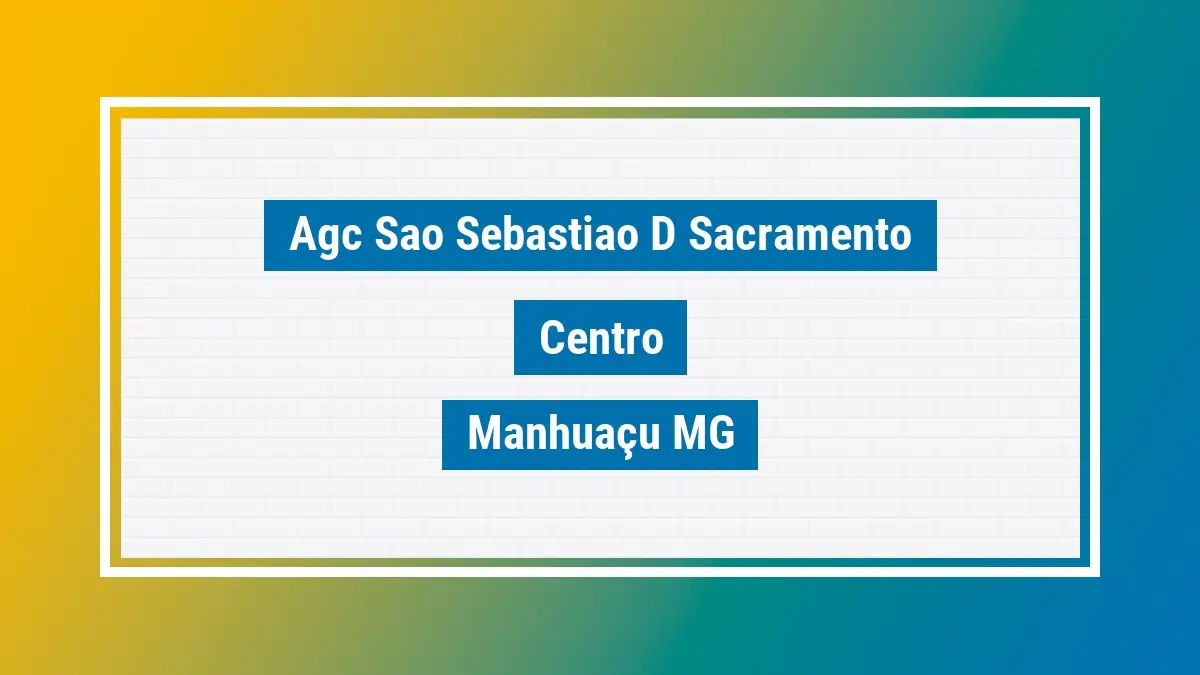 Imagem ilustrativa unidade de agência dos correios agc sao sebastiao d sacramento centro manhuaçu mg