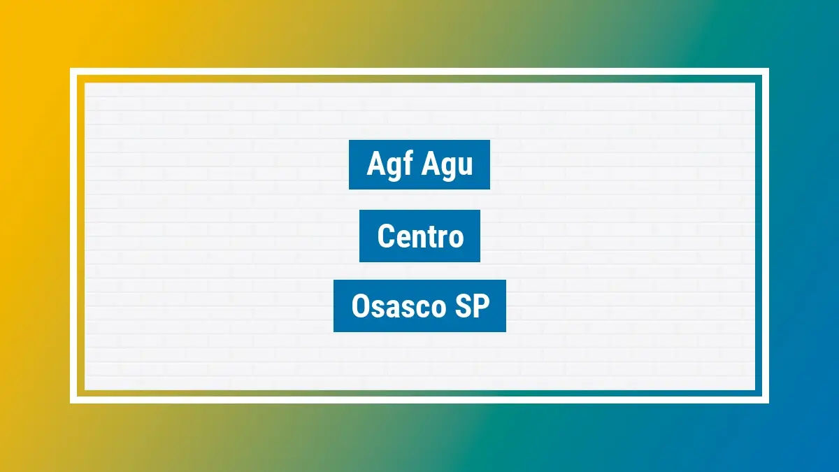Imagem ilustrativa unidade de agência dos correios agf agu centro osasco sp