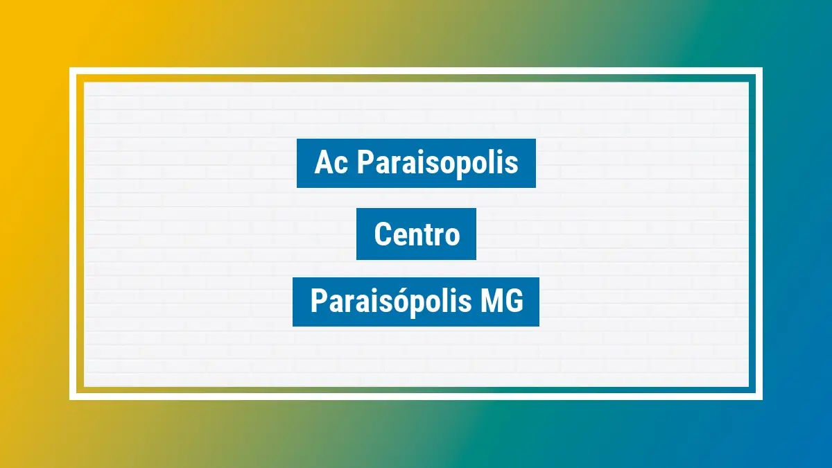 Imagem ilustrativa unidade de agência dos correios ac paraisopolis centro paraisópolis mg