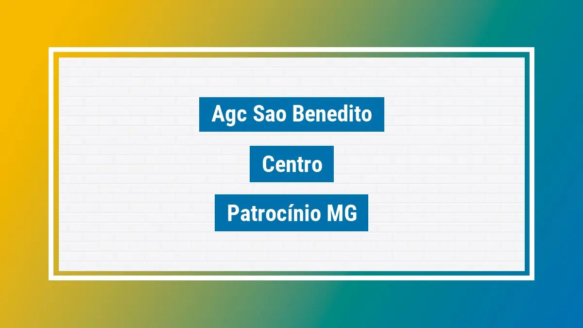 Imagem ilustrativa unidade de agência dos correios agc sao benedito centro patrocínio mg