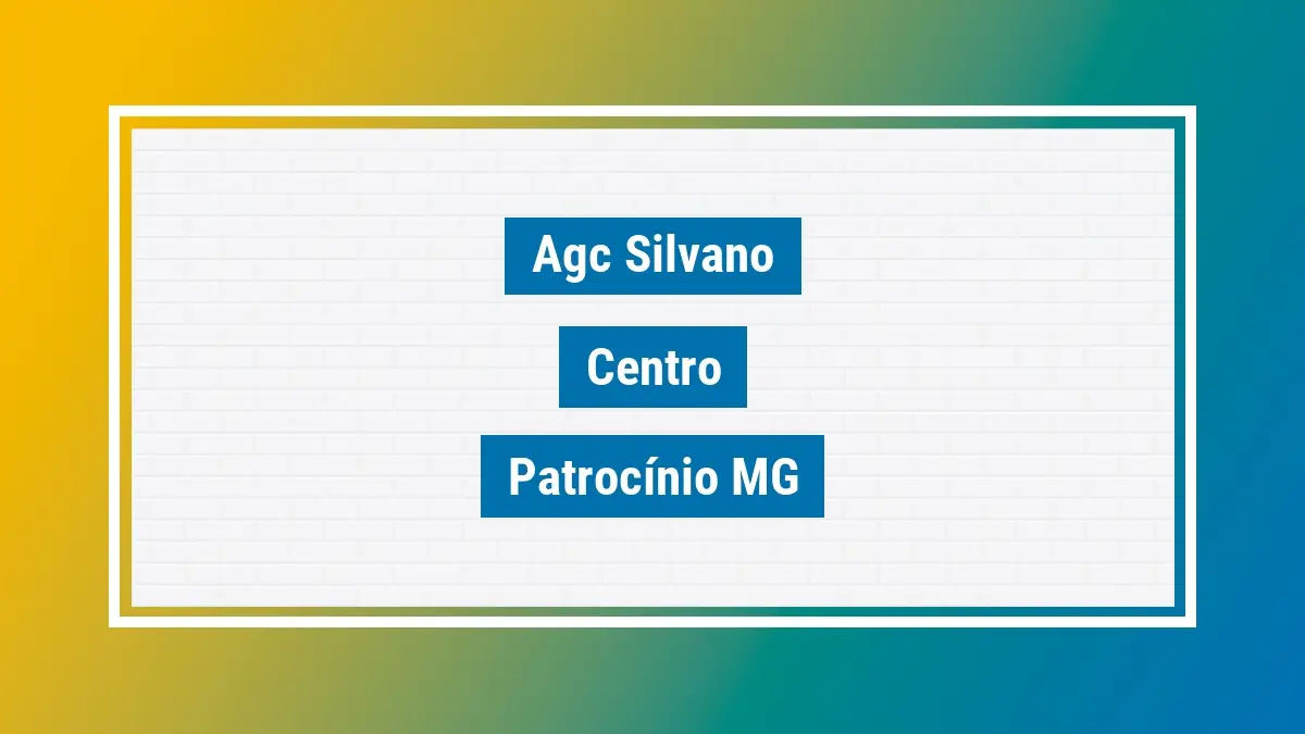 Imagem ilustrativa unidade de agência dos correios agc silvano centro patrocínio mg
