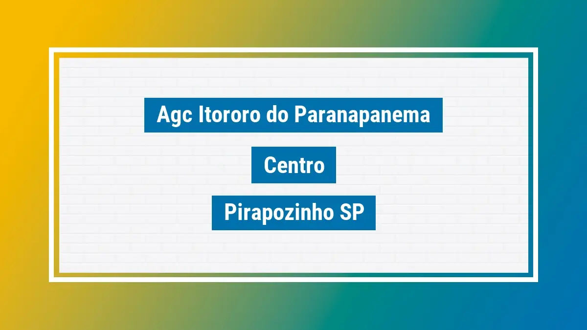 Imagem ilustrativa unidade de agência dos correios agc itororo do paranapanema centro pirapozinho sp