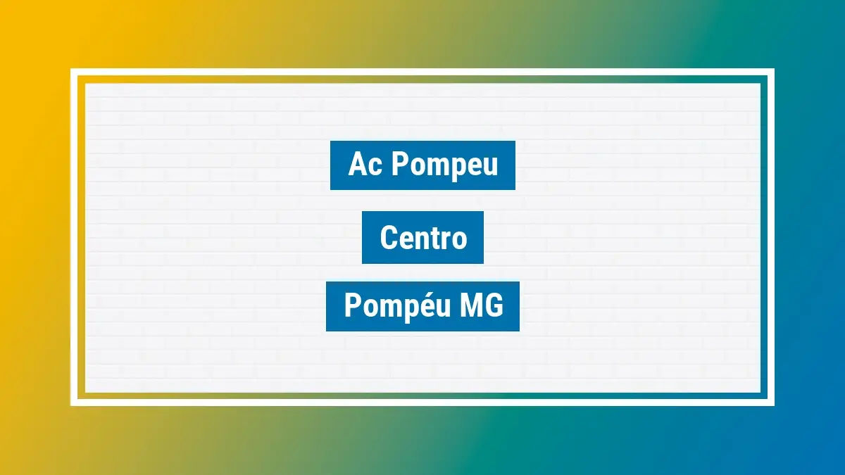 Imagem ilustrativa unidade de agência dos correios ac pompeu centro pompéu mg