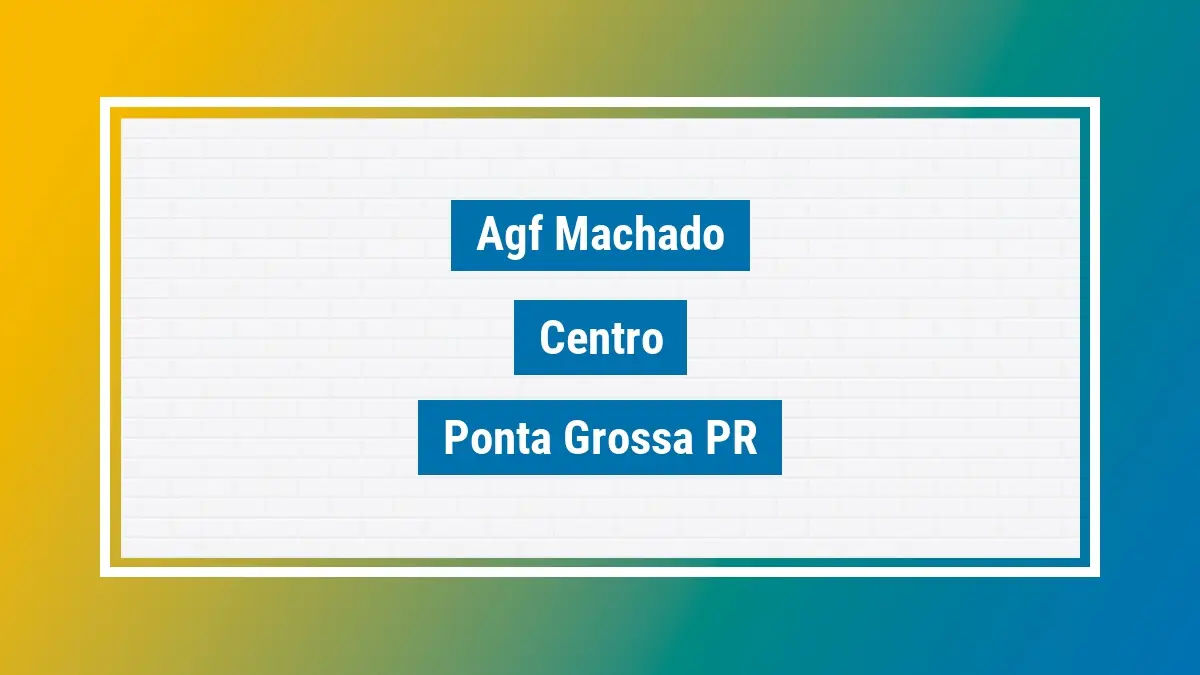 Imagem ilustrativa unidade de agência dos correios agf machado centro ponta grossa pr