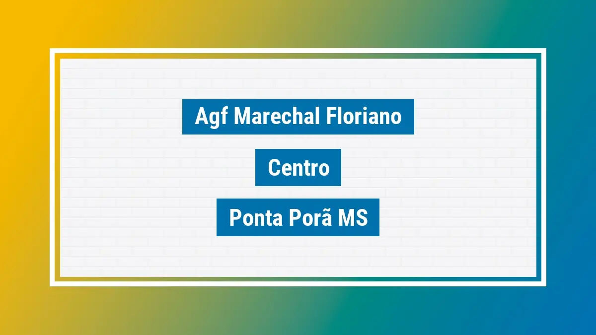 Imagem ilustrativa unidade de agência dos correios agf marechal floriano centro ponta porã ms