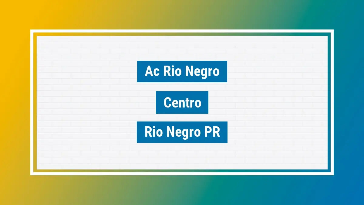 Imagem ilustrativa unidade de agência dos correios ac rio negro centro rio negro pr