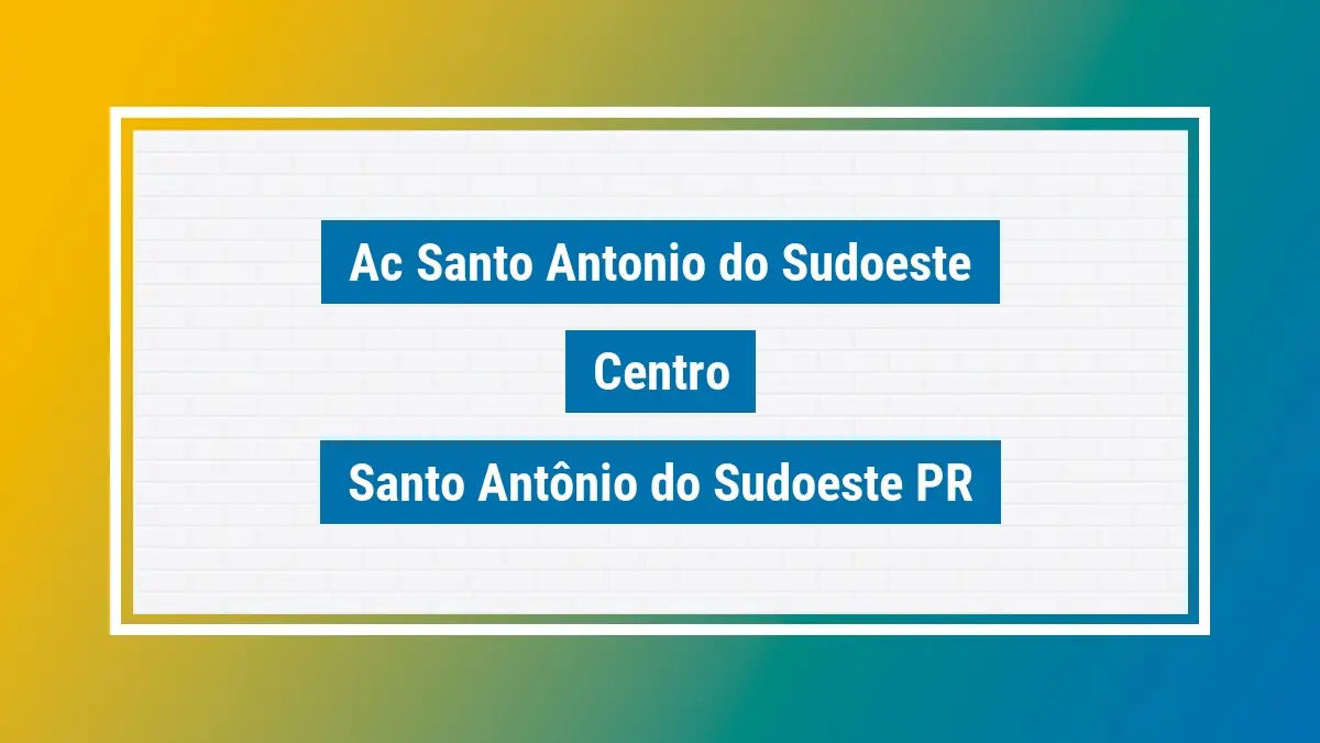 Imagem ilustrativa unidade de agência dos correios ac santo antonio do sudoeste centro santo antônio do sudoeste pr