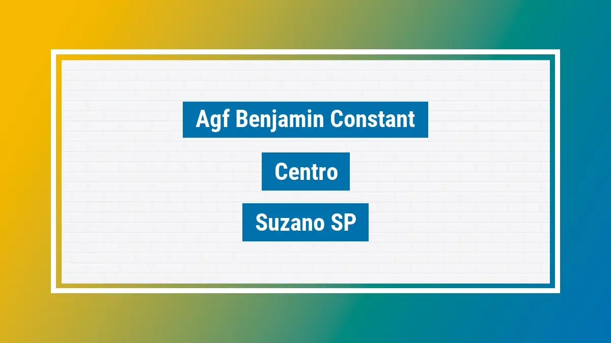 Imagem ilustrativa unidade de agência dos correios agf benjamin constant centro suzano sp