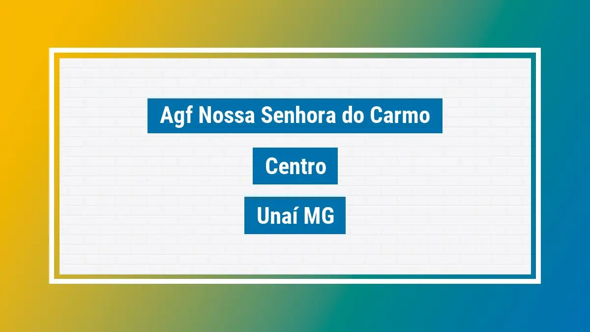 Imagem ilustrativa unidade de agência dos correios agf nossa senhora do carmo centro unaí mg