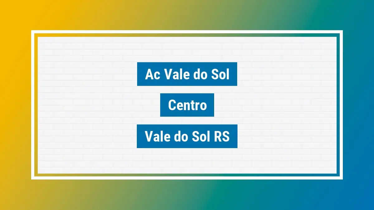 Imagem ilustrativa unidade de agência dos correios ac vale do sol centro vale do sol rs