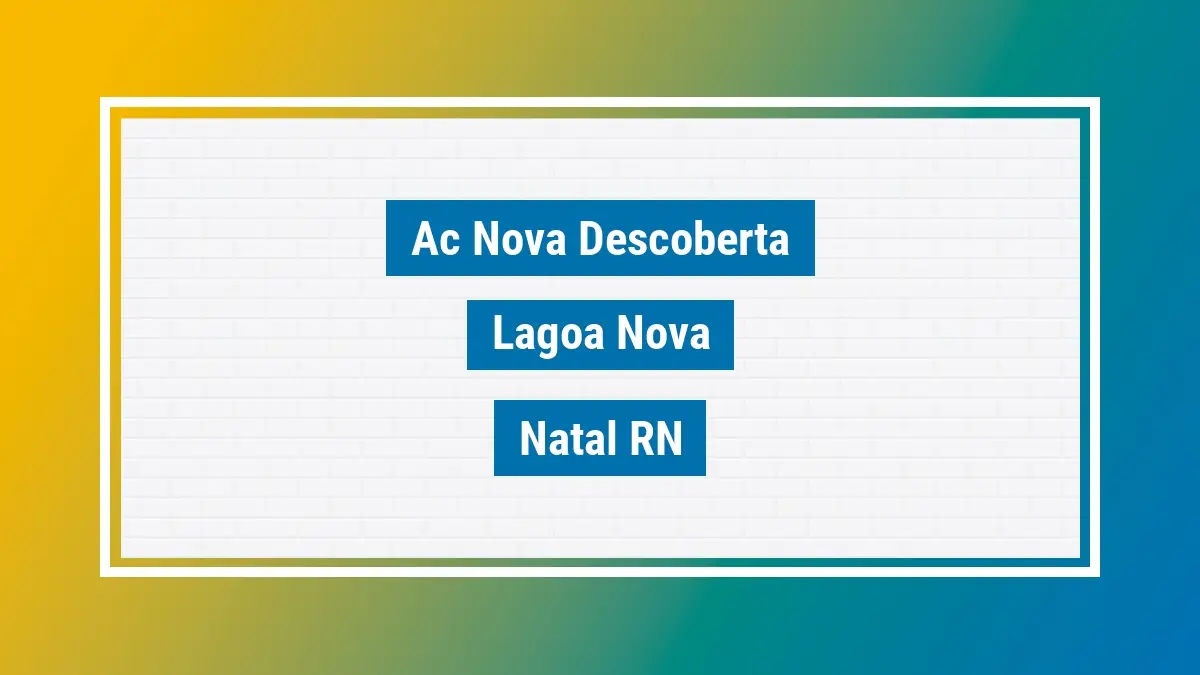 Imagem ilustrativa unidade de agência dos correios ac nova descoberta lagoa nova natal rn