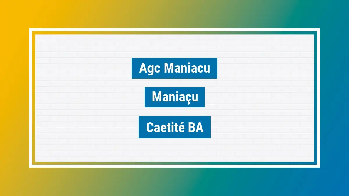 Imagem ilustrativa unidade de agência dos correios agc maniacu maniaçu caetité ba