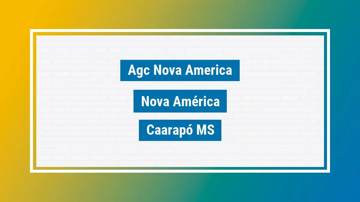 Imagem ilustrativa unidade de agência dos correios agc nova america nova américa caarapó ms