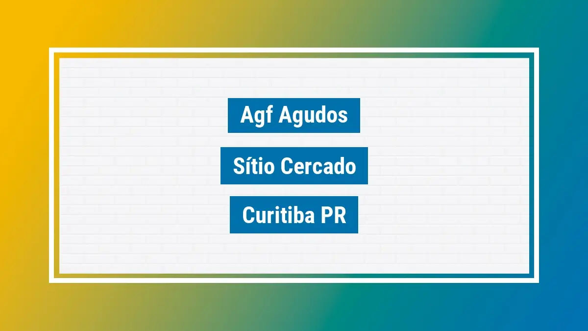 Imagem ilustrativa unidade de agência dos correios agf agudos sítio cercado curitiba pr