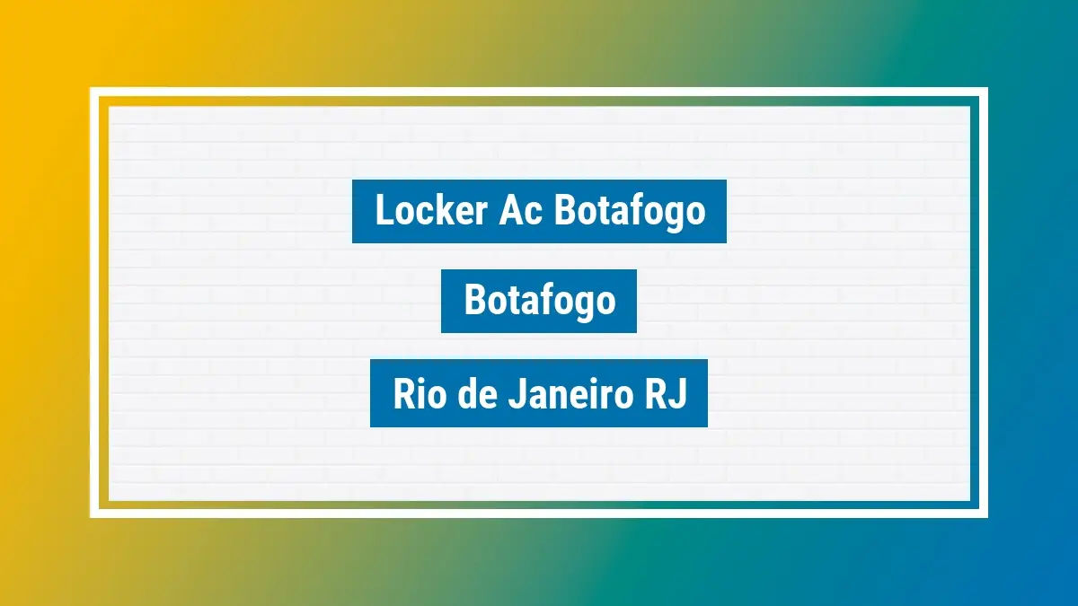 Imagem ilustrativa unidade de locker dos correios locker ac botafogo botafogo rio de janeiro rj