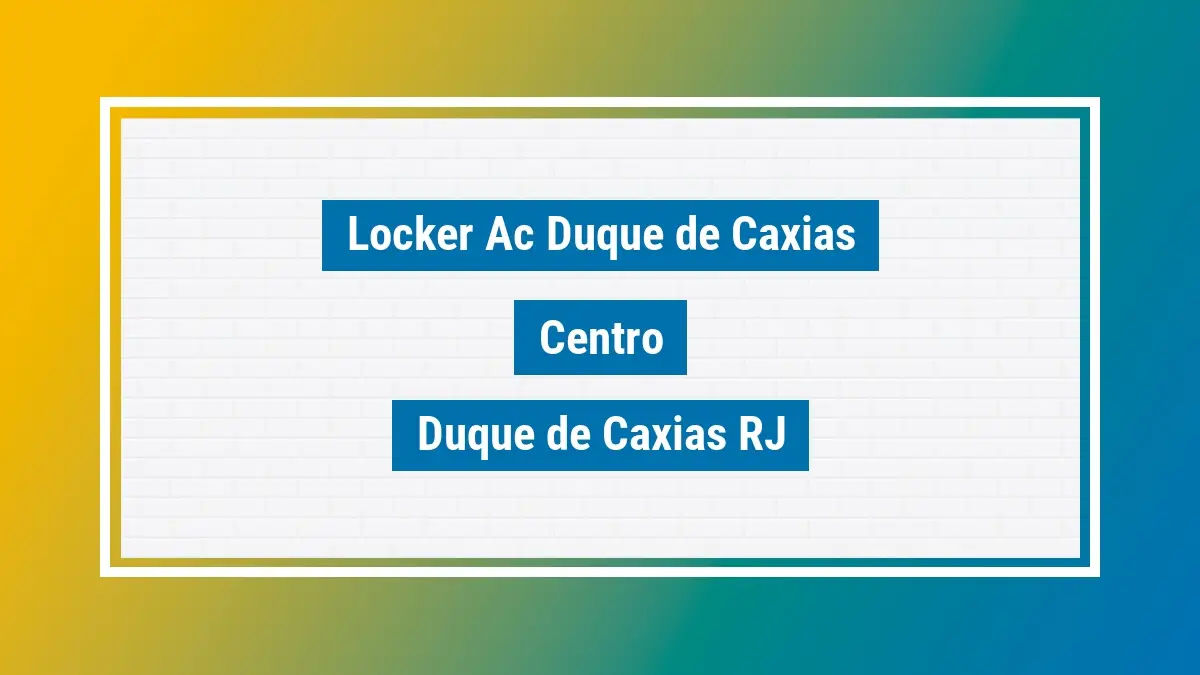 Imagem ilustrativa unidade de locker dos correios locker ac duque de caxias centro duque de caxias rj