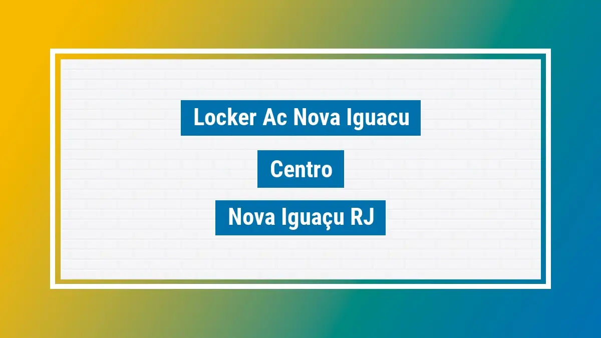 Imagem ilustrativa unidade de locker dos correios locker ac nova iguacu centro nova iguaçu rj