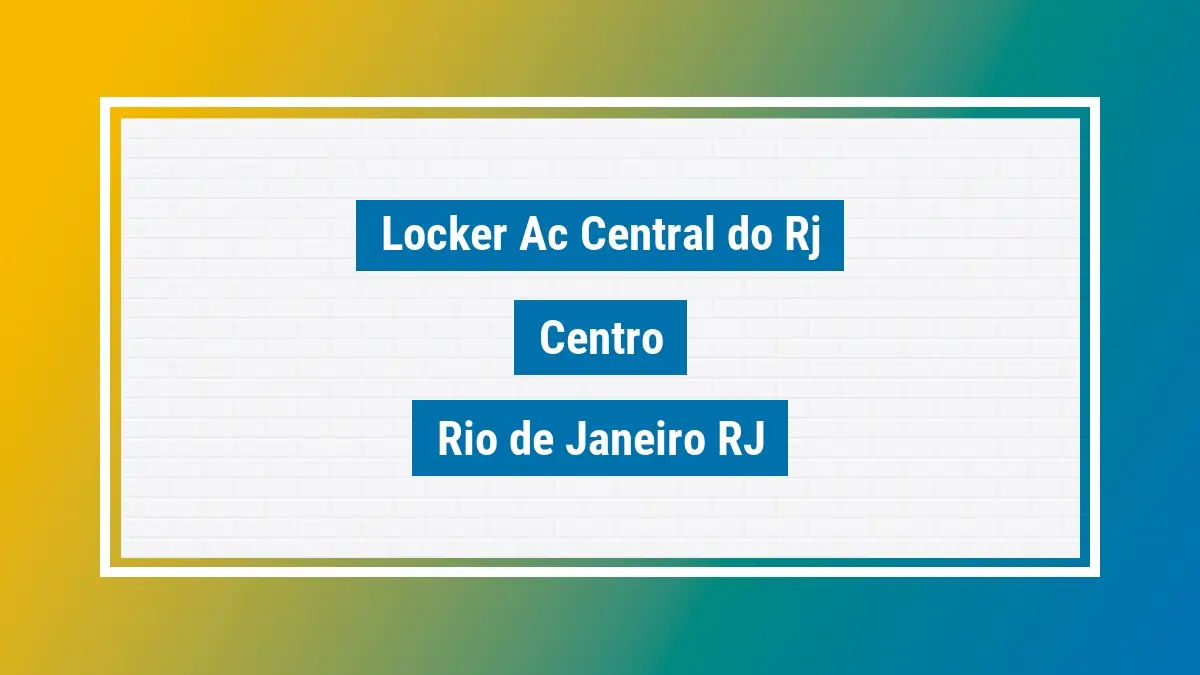 Imagem ilustrativa unidade de locker dos correios locker ac central do rj centro rio de janeiro rj