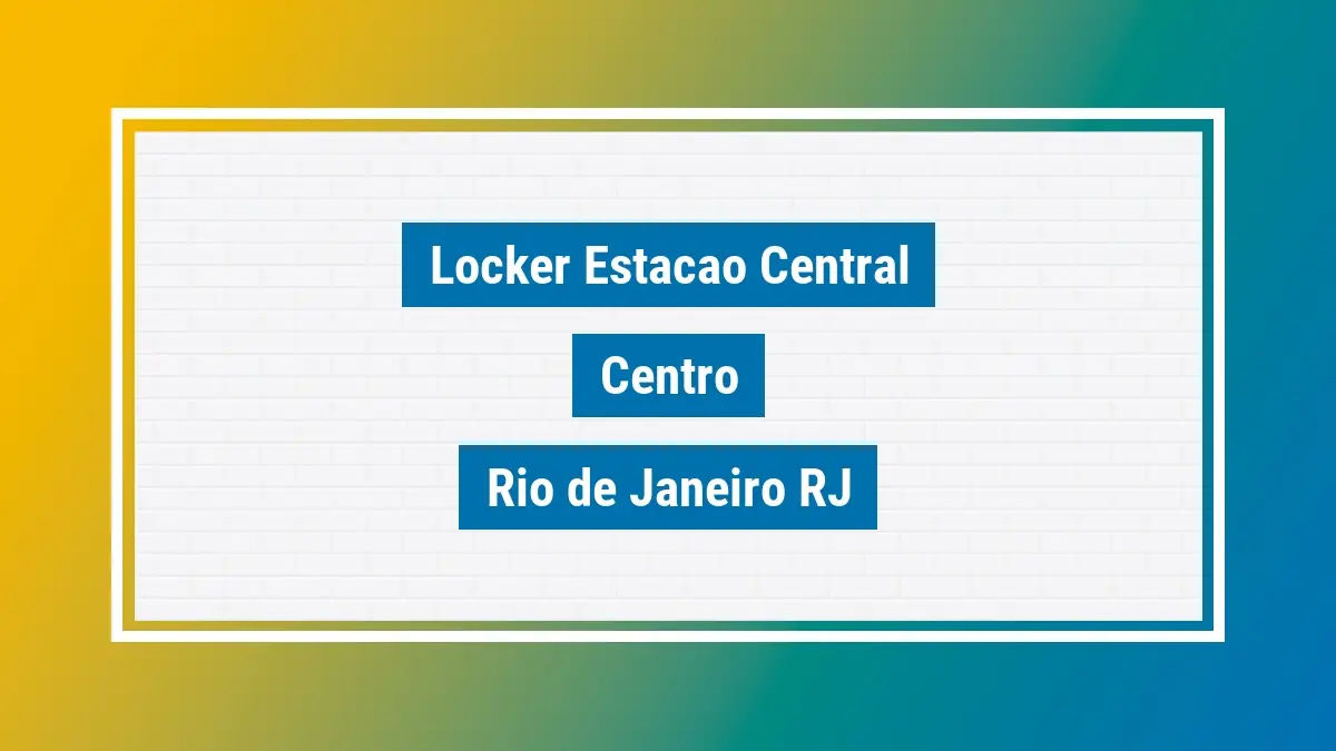Imagem ilustrativa unidade de locker dos correios locker estacao central centro rio de janeiro rj