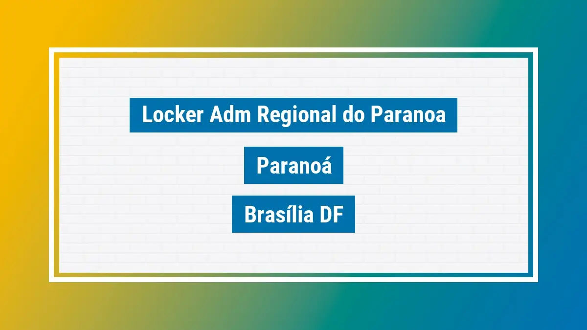Imagem ilustrativa unidade de locker dos correios locker adm regional do paranoa paranoá brasília df