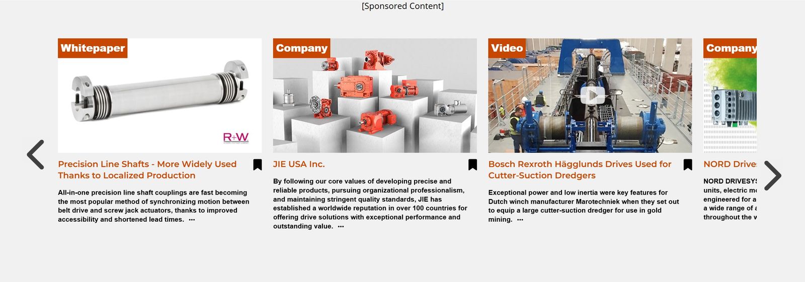 Sponsored Content Slider