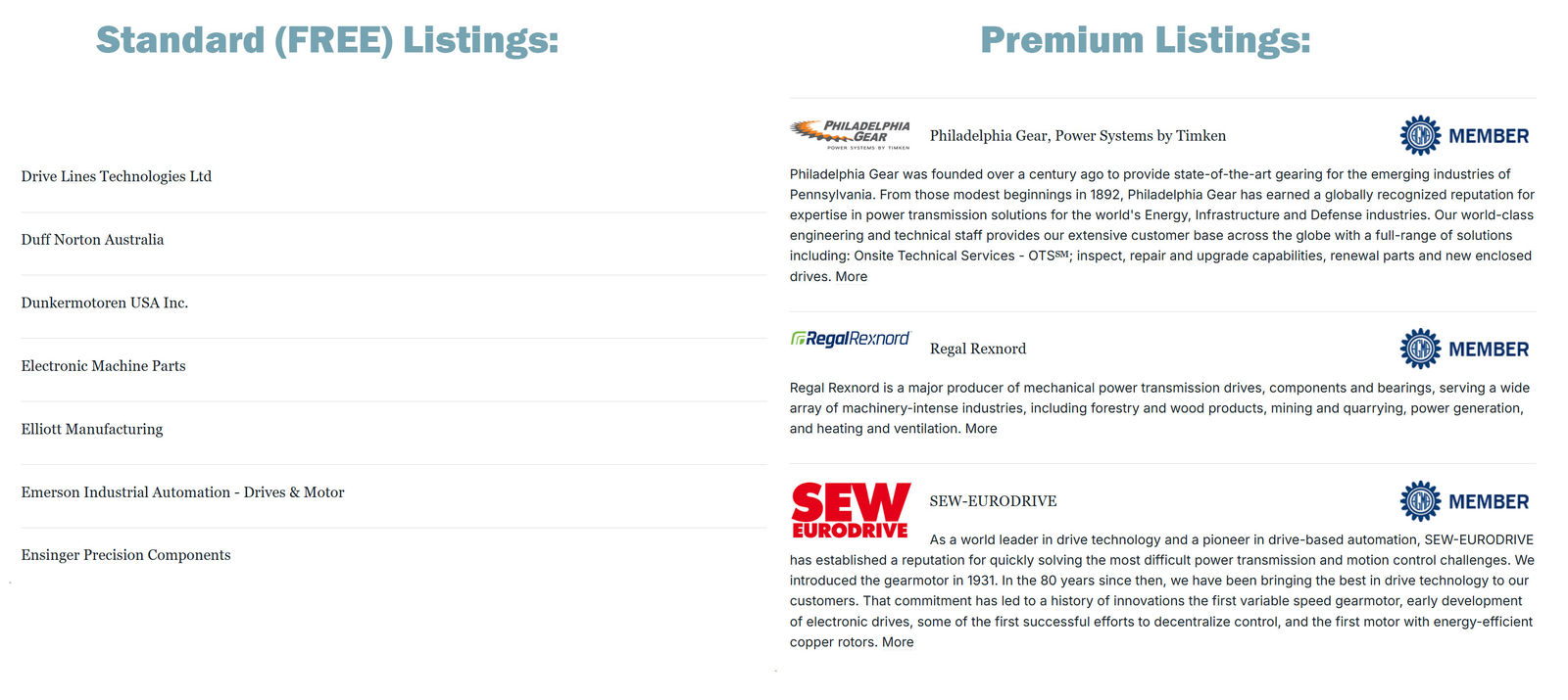 Free vs. Paid Listing Example
