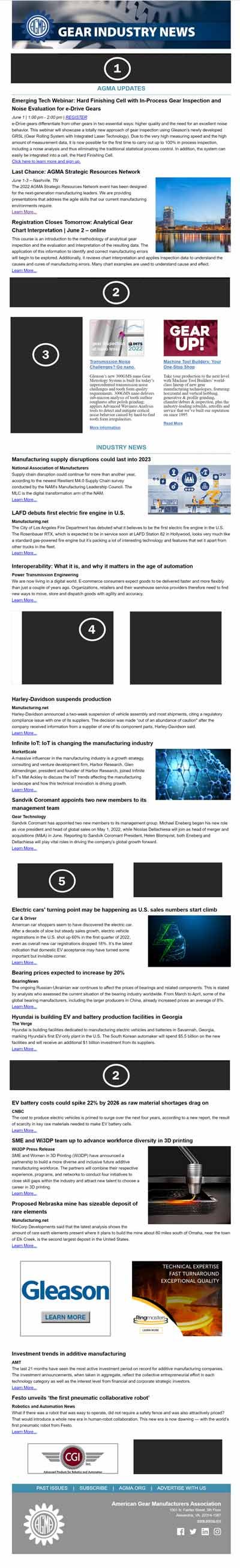 AGMA Newsletter Layout