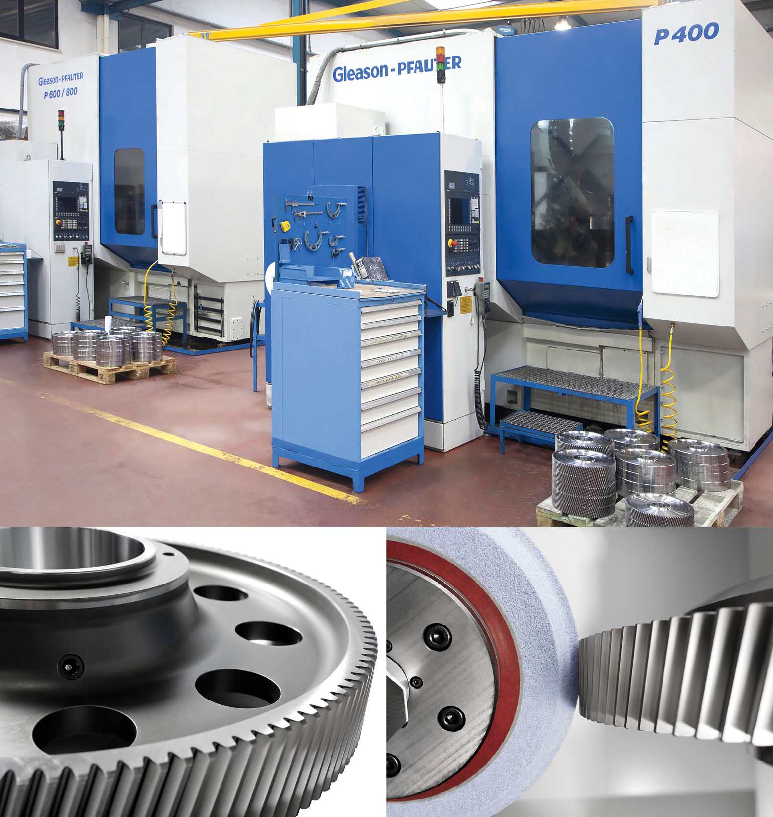 The two P400 hobbing machines and the P600/800 hobbing machine eliminate countless hours of costly downtime.