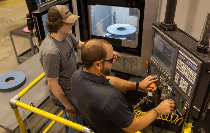 Feedback from the AGW engineering team provided the information Weiler Abrasives needed to provide a new grinding wheel for the application.