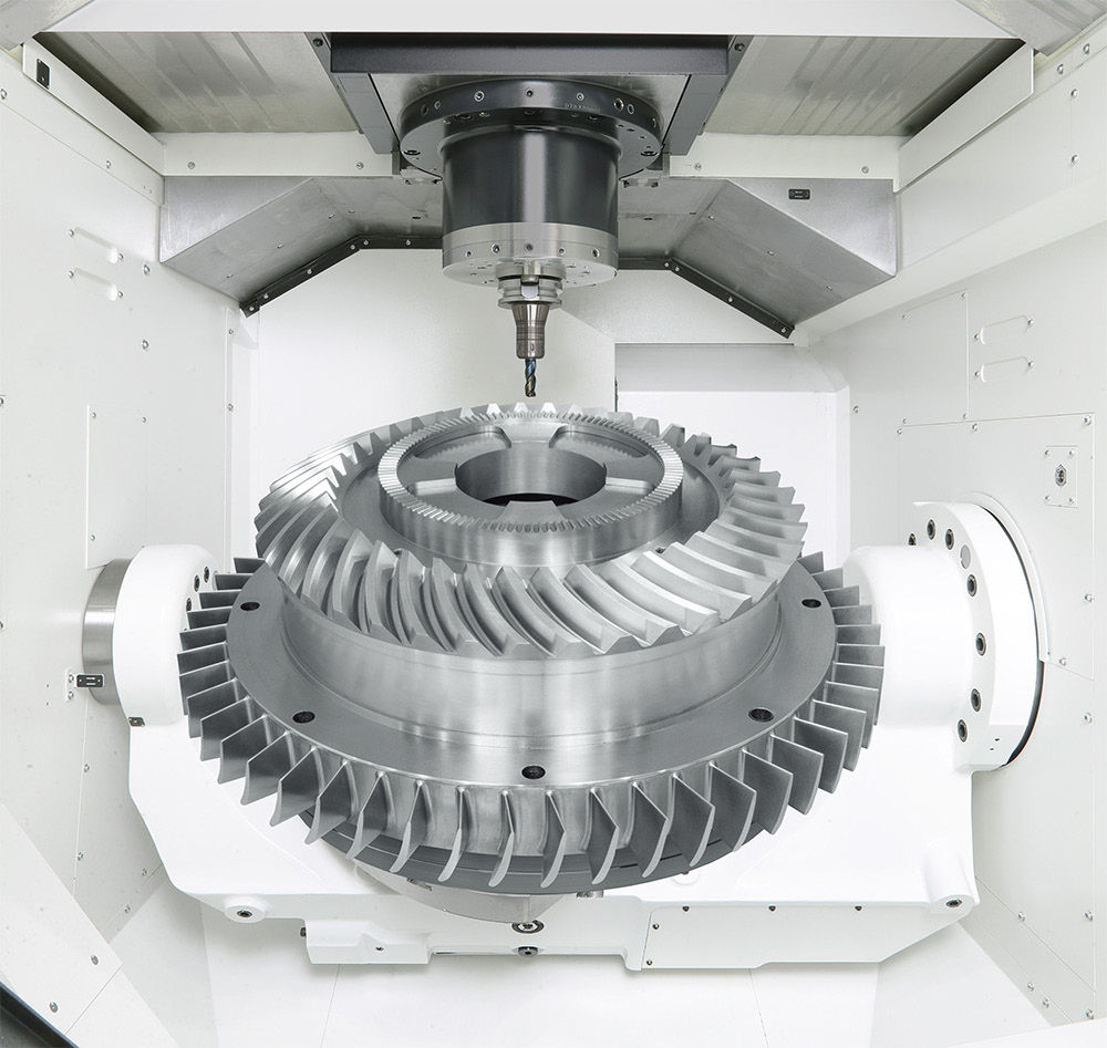 The Variaxis series offers a wide range of automation and tooling options. (Image: Mazak)
