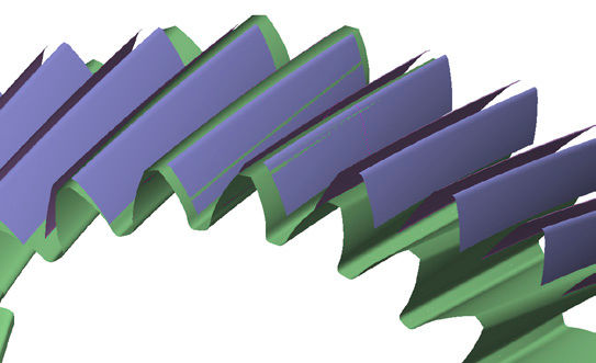 Figure 5—Skiving and honing simulations linked in GPS.