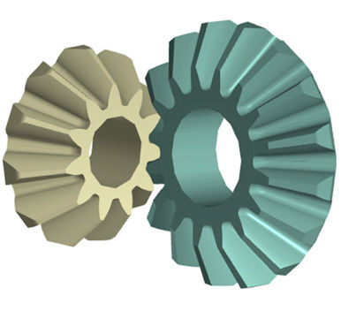 Figure 1—model of a differential bevel gear set.
