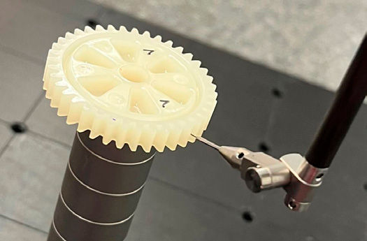 Figure 3—Geometric quality inspection on the plastic gear sample.