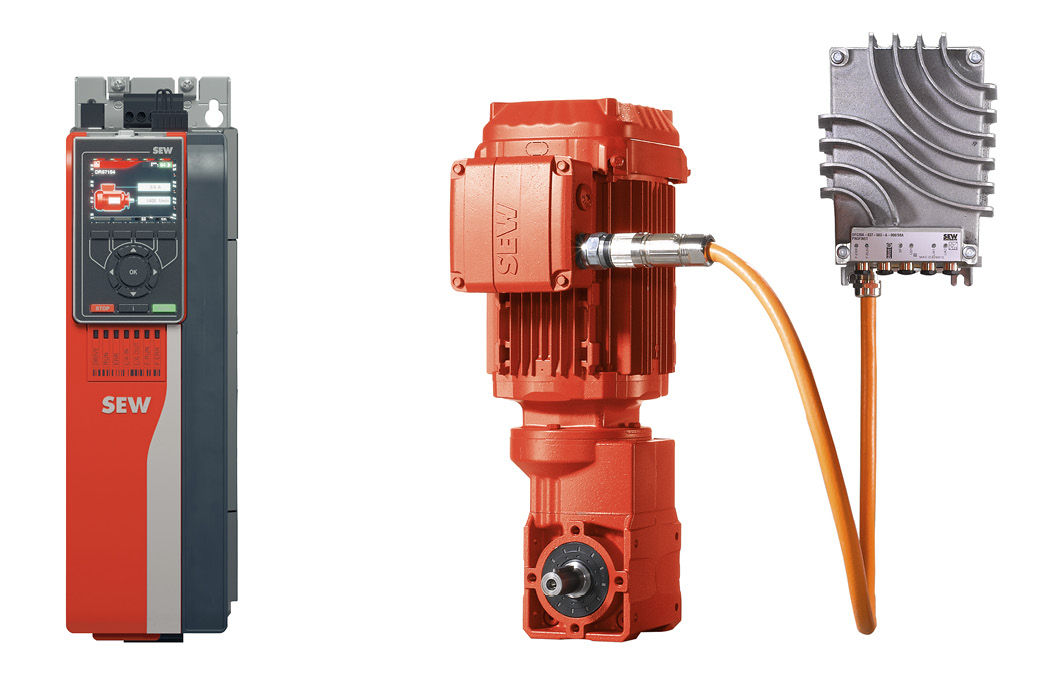 Control cabinet (left) and decentralized (right) VFDs perform the same task but in completely different ways.