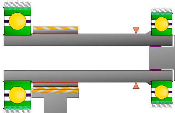 Figure 4—Four-bearing, splined input pinion.