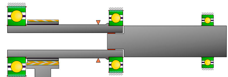 Figure 6—Three-bearing, fixed pinion shaft.