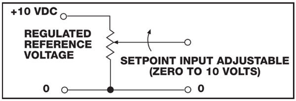 Figure 5 - Set point input signal derived from foxed voltage source.