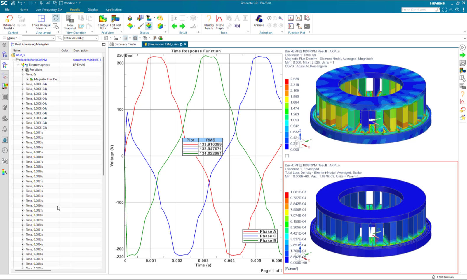 Simcenter enables design and simulation of axial flux motors in a single workflow
