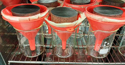 Figure 4—Structure for the extraction of the bleed oil.