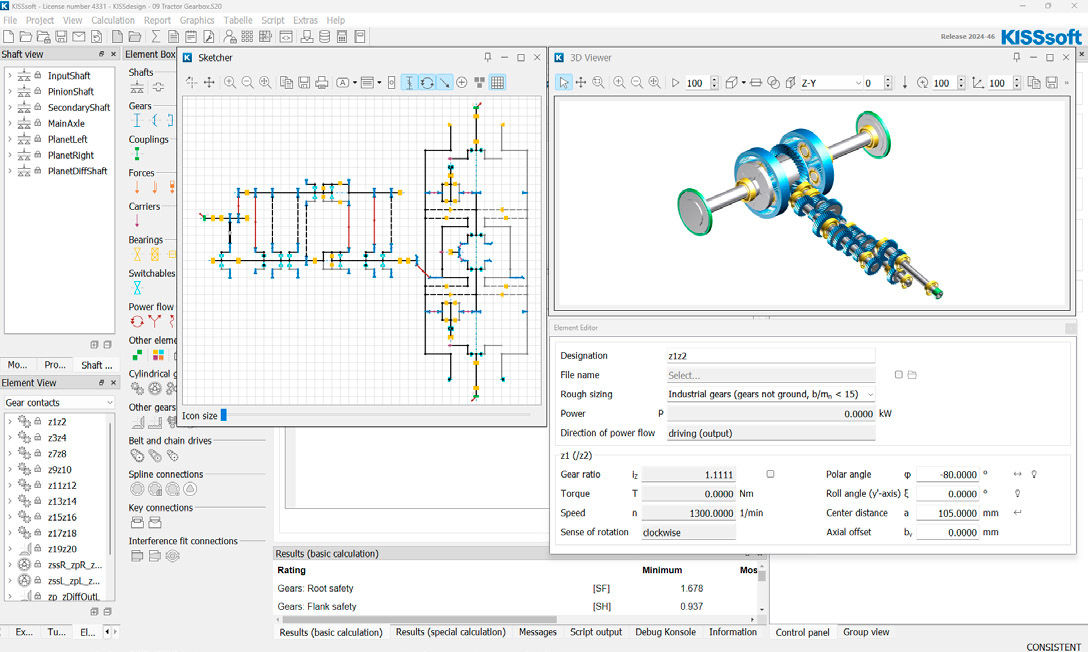 The KISSsoft System Module supports three flexible working modes—Component Level, System Level, and Collaborative—enabling seamless transitions between independent, integrated, and team-based design approaches for maximum efficiency and adaptability.